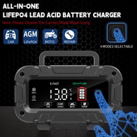 Încărcător inteligent de baterii YIFASITE 20A 12V/24V - AGM, LiFePO4, plumb-acid 3
