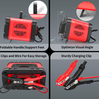 Încărcător inteligent de baterii YIFASITE 20A 12V/24V - AGM, LiFePO4, plumb-acid 4