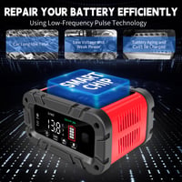 Încărcător inteligent de baterii YIFASITE 20A 12V/24V - AGM, LiFePO4, plumb-acid 6