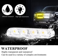 yifengshun 4in1 LED Jelzőlámpa DC12V Vezeték Nélküli Távirányító Sárga Fehér 6