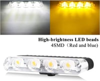 yifengshun 4in1 LED Jelzőlámpa DC12V Vezeték Nélküli Távirányító Sárga Fehér 5