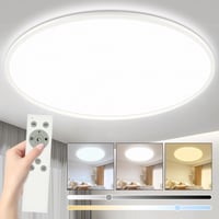 YIFMOO 40W LED stropné svietidlo ploché ultratenké okrúhle biele s diaľkovým ovládaním stmievateľné 50 cm 3000-6500K obývačka spálňa 1
