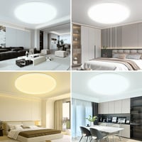 YIFMOO 40W LED stropné svietidlo ploché ultratenké okrúhle biele s diaľkovým ovládaním stmievateľné 50 cm 3000-6500K obývačka spálňa 7