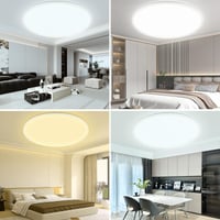 YIFMOO 50W LED stropné svietidlo, stmievateľné, Ø60 cm, s diaľkovým ovládaním, 3000-6500K, ultratenké, okrúhle, biele, do obývačky, spálne, kancelárie 7