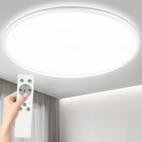 YIFMOO 50W LED stropné svietidlo, stmievateľné, Ø60 cm, s diaľkovým ovládaním, 3000-6500K, ultratenké, okrúhle, biele, do obývačky, spálne, kancelárie 1