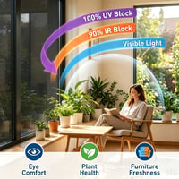 Folie Oglindă YIGeyi, Folie Autocolantă de Protecție Solară pentru Geamuri, Folie de Umbrire, Protecție Termică, Filtru UV 99%, Folie de Izolare Termică Interior, Negru-Argintiu, 60x200 cm 2