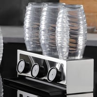 Suport Sticle SodaStream YIGII - Oțel Inoxidabil Negru Mat, Stativ pentru Blatul de Bucătărie, Structură Ușoară, 30 cm Înălțime 2