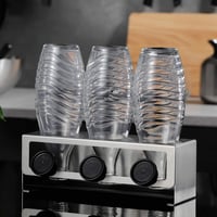 Suport Sticle SodaStream YIGII - Oțel Inoxidabil Negru Mat, Stativ pentru Blatul de Bucătărie, Structură Ușoară, 30 cm Înălțime 3
