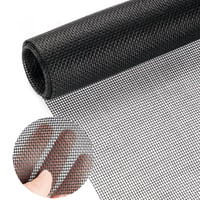 Yiichiy Sieťka proti hmyzu na metre, zo sklenených vlákien, 120 x 250 cm, čierna, strihateľná, na okná, strešné okná a terasové dvere, náhradná sieťka 1