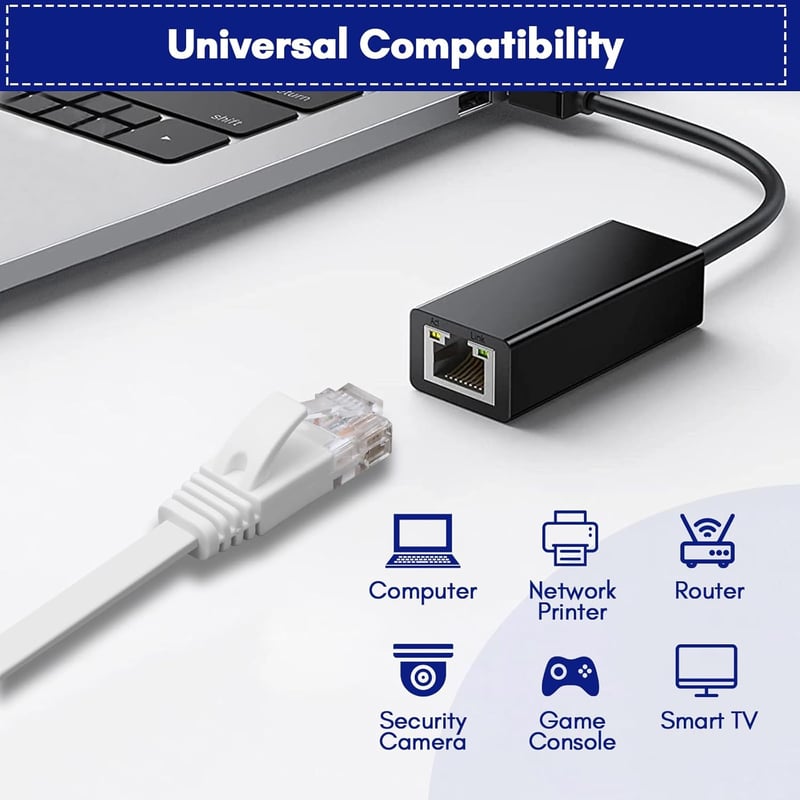 YIIFELL Ethernet kábel 20m Cat6 1000Mbps RJ45 hálózati LAN kábel routerhez
