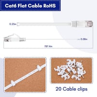 YIIFELL Ethernet kábel 20m Cat6 1000Mbps RJ45 hálózati LAN kábel routerhez 2
