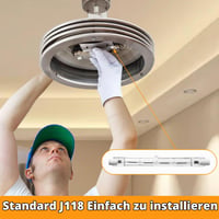 Bec halogen liniar YIIFELL R7S 118 mm 500W J118, 7000LM, 2800K, AC 220-240V, reglabil, pentru lămpi de lucru, proiectoare de șantier, set 8 bucăți 5