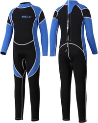 Yikayin 2,5 mm neoprén gyerek wetsuit hátzipper búvárkodáshoz úszáshoz 1