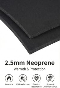 Costum de neopren pentru copii Yikayin de 2,5 mm, lungime întreagă, pentru băieți și fete, ideal pentru înot, snorkeling, surfing și SUP 3