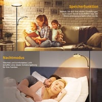 Yikuneng 42W Modern Állólámpa Olvasólámpával - 4200LM LED, Állítható Színhőmérséklet, Fokozatmentes Fényerő, Távirányítós, Nappali, Hálószob 7