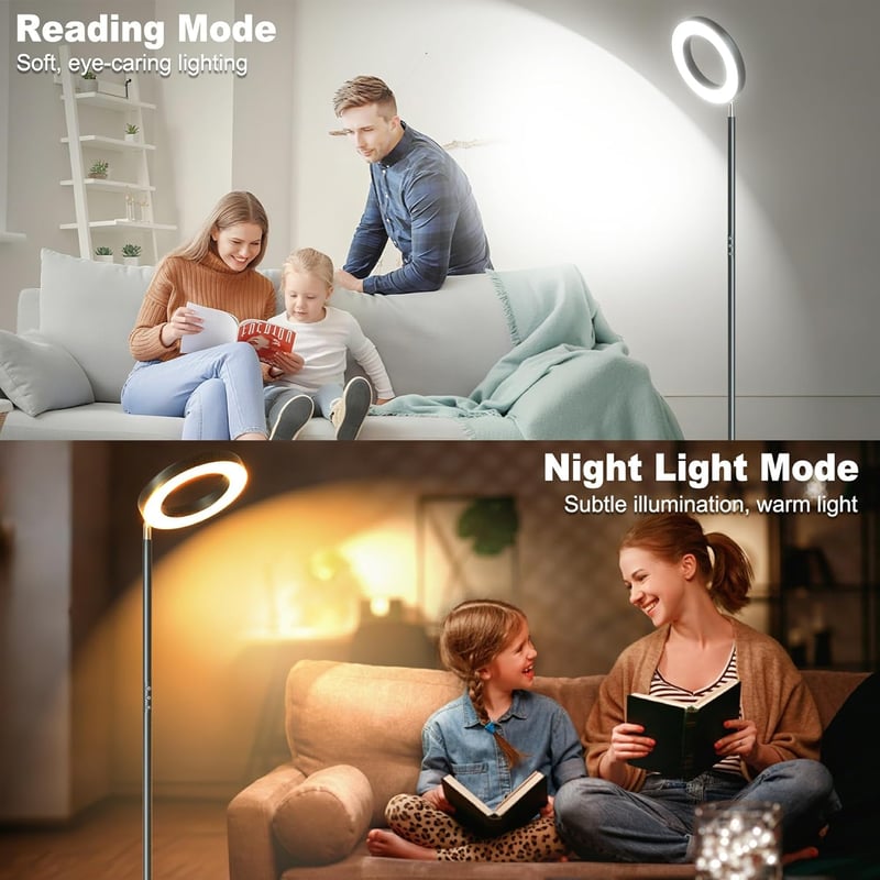 Yikuneng RGB LED Állólámpa 42W - Kétoldalas Modern Világítás Távirányítóval, Színváltós, Fényerőszabályozható, 2700K-6500K Érintésvezérelt O