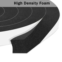 YIMIKI Öntapadós Habszalag 12x6mm Tömítőszalag 10m Ajtó Ablak Hangszigetelés - 12 x 6mm x 10M, Black 2