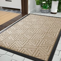 Yimobra vonkajšia vstupná rohožka vodeodolná ľahko čistiteľná odolná predložka pred dvere 120x80 cm svetlobéžová 1