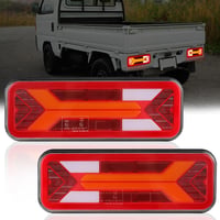 Yinaolan 12V/24V LED hátsó lámpa szett teherautóhoz, 2 db vízálló lámpa 1