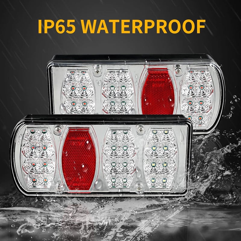Yinaolan 13-pin LED hátsó lámpa szett utánfutóhoz 5m kábellel