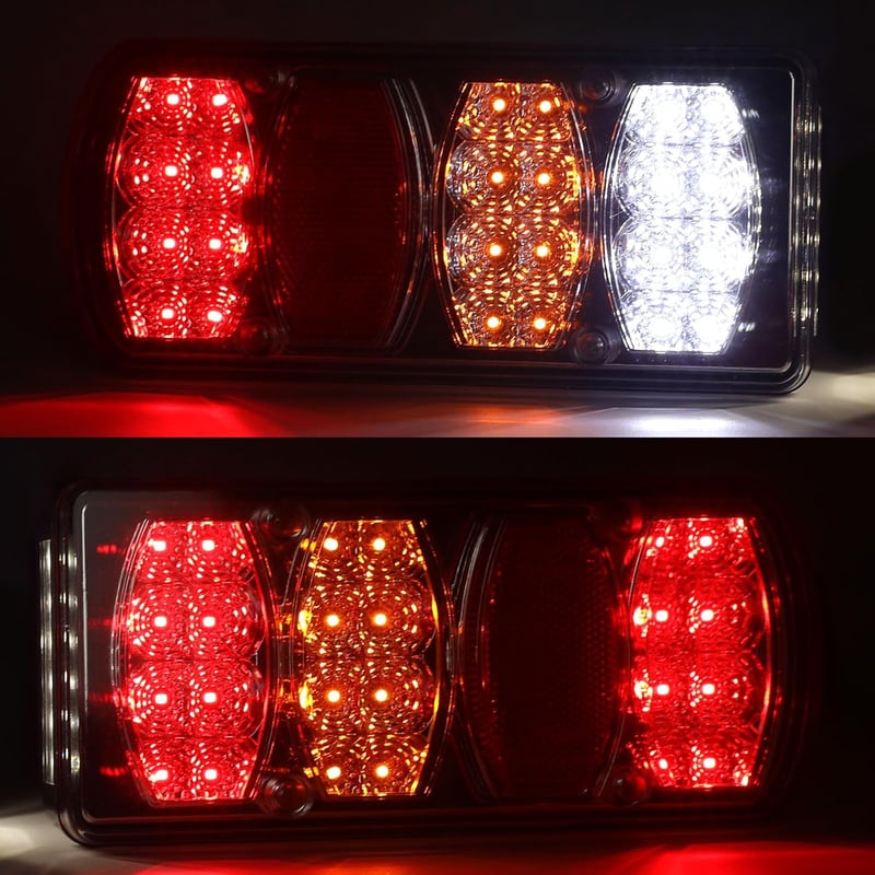Yinaolan 13-pin LED hátsó lámpa szett utánfutóhoz 5m kábellel
