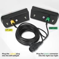 Yinaolan 13-pin LED hátsó lámpa szett utánfutóhoz 5m kábellel 3