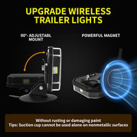 Yinaolan Mágneses Vezeték Nélküli LED Hátsó Lámpa Szett 12V/24V Bluetooth 4