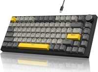 YINDIAO AK820 Mechanikus Gaming Billentyűzet 75% 82 Gombos Hot Swap RGB Világítás PC Mac Kompatibilis Szürke 1