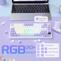 YINDIAO AK820PRO Mechanikus Gaming Billentyűzet TFT Kijelzővel, Vezeték Nélküli 2.4G/Bluetooth, 75% Layout, RGB Háttérvilágítás 8