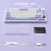 YINDIAO AK820PRO Mechanikus Gaming Billentyűzet TFT Kijelzővel, Vezeték Nélküli 2.4G/Bluetooth, 75% Layout, RGB Háttérvilágítás 9