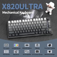 YINDIAO ATTACK SHARK X820 mechanikus billentyűzet TFT kijelzővel, 75% ANSI, 2.4GHz/BT/vezetékes 2