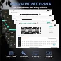 YINDIAO ATTACK SHARK X820 mechanikus billentyűzet TFT kijelzővel, 75% ANSI, 2.4GHz/BT/vezetékes 9