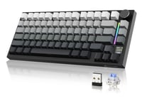 YINDIAO Attack Shark X820 Ultra mehanička tipkovnica s TFT zaslonom, 75% ANSI, 2.4GHz/BT/USB-C - mjesečina 1