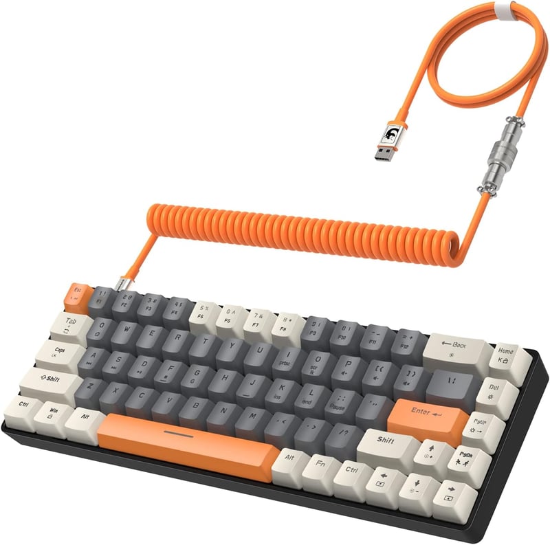 YINDIAO T8 60% Mechanikus Gaming Billentyűzet 68 Gomb TKL Brown Switch RGB