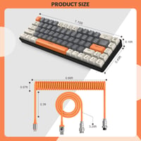 YINDIAO T8 60% Mechanikus Gaming Billentyűzet 68 Gomb TKL Brown Switch RGB 8