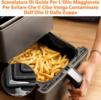 YINGRACE szilikon légsütő tálca COSORI/Russell Hobbs készülékekhez – 23 cm, 2 db 5