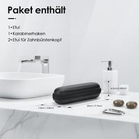 Yinke 2.0 Utazótok Oral-B és Sonicare elektromos fogkefékhez, fekete 4