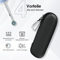 Yinke 2.0 Utazótok Oral-B és Sonicare elektromos fogkefékhez, fekete 6