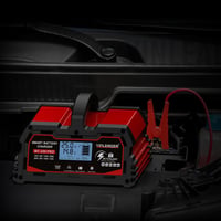 Yinleader 25A Automata Akkumulátor Töltő 12V/24V - LCD Kijelzős Intelligens Csepptöltő Autó és LiFePO4 Akkumulátorokhoz 7
