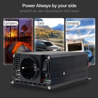 Yinleader 400 W inverter 12 V/230 V, 2 USB porttal 4