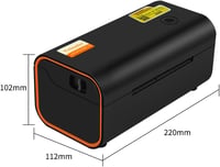 Yinleader 4x6 Bluetooth Termal Címkenyomtató DHL, Amazon, FedEx, UPS Kompatibilis 7