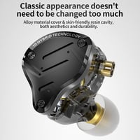 Yinyoo KZ ZS10 PRO X HiFi Fülhallgató 4BA+1DD Hibrid Meghajtó Fekete 5