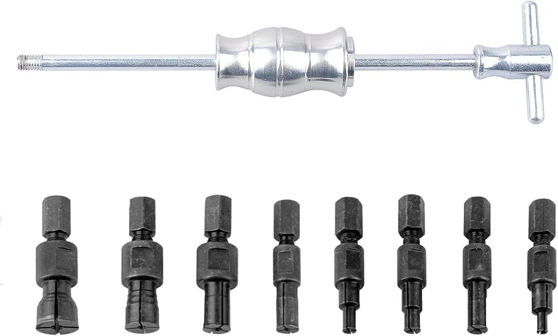 Yinyuan Tools 9 részes csapágylehúzó készlet, 8-32 mm, vak golyóscsapágy eltávolító, csúszókalapácsos belső készlet, tárolótáskával