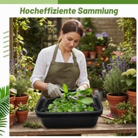 Yiomxhi Trim Tray so 150-mikrónovým peľovým sitom, ergonomická tácka na strihanie, 2-dielne sito na sušenie bylín, čierna 6