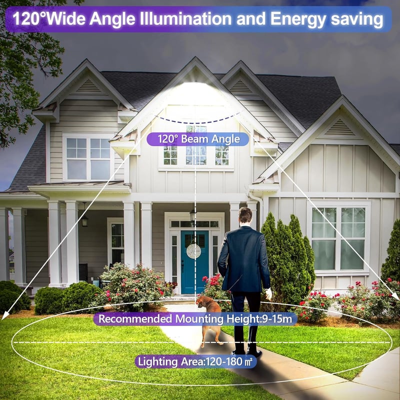 YIQIBRO 300W LED Kültéri Reflektor 2db, 30000 lm, IP67 Vízálló, Hideg Fehér