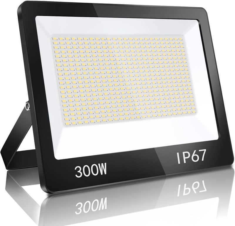 YIQIBRO 300W LED reflektor IP67 vízálló 30000 lm hideg fehér kültéri spotlámpa