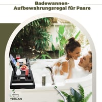 Yirilan rastezljivi pladanj za kadu od bambusa, podesiva polica za kadu 5