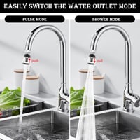 YIRUIEU 2db Csapszűrő 360° Forgatható Légszóró Adapter 2 Üzemmód Ezüst 3