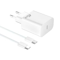 YISH 45W GaN USB-C brzi punjač - PD3.0 kompaktni mrežni punjač za iPhone 17/16/15 Pro Max/Samsung S25/S24/S23 uređaje, sa 60W Type-C kabelom 1