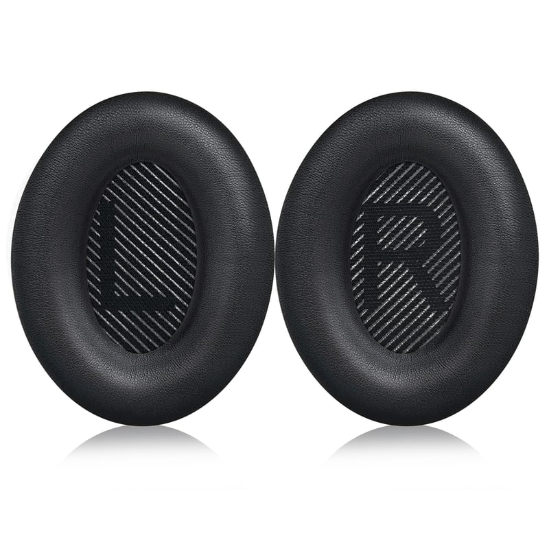 Náhradné náušníky YISH pre slúchadlá Bose QuietComfort 35 QC35 QC35 II QC45 AE2 AE2i AE2w – vankúšiky z proteínovej kože a pamäťovej peny, priemer 56 mm